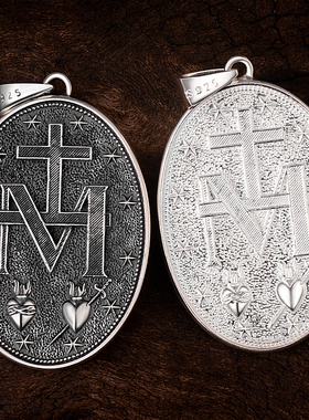 雍雅男女925银瓜达卢佩挂件