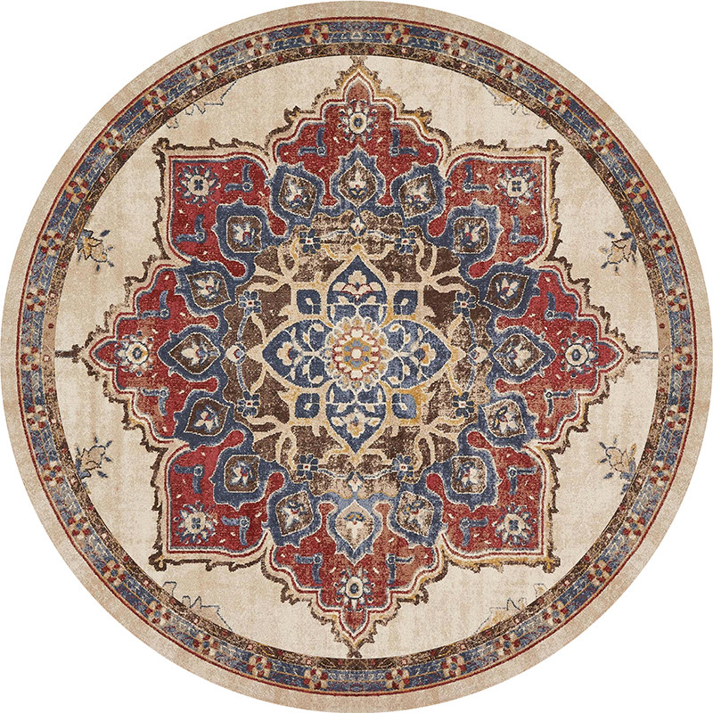 复古摩洛哥民族风圆形地毯北欧客厅卧室床边阳台吊篮电脑转椅地垫,淘宝优惠券,粉丝福利购,淘宝优惠卷