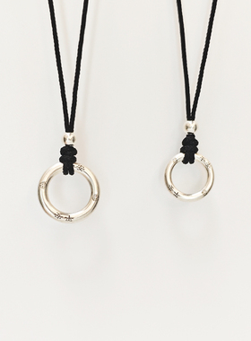 S999足银平安扣项链情侣锁骨链