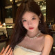 Hazy Moonlight ~ Thousand Gold Wind Flash Diamond Pearl Necklace