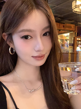 韩范欧尼金色精致耳圈