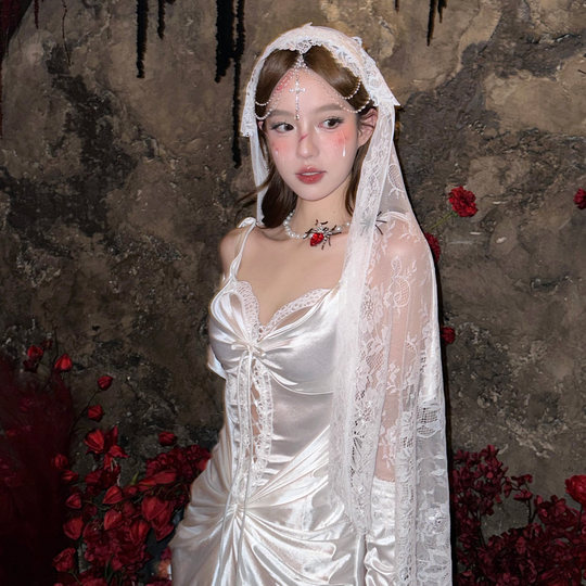 Original design!!! Halloween cos ghost bride veil