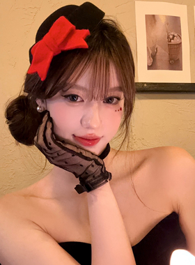 芭比公主粉色蝴蝶结小礼帽发夹