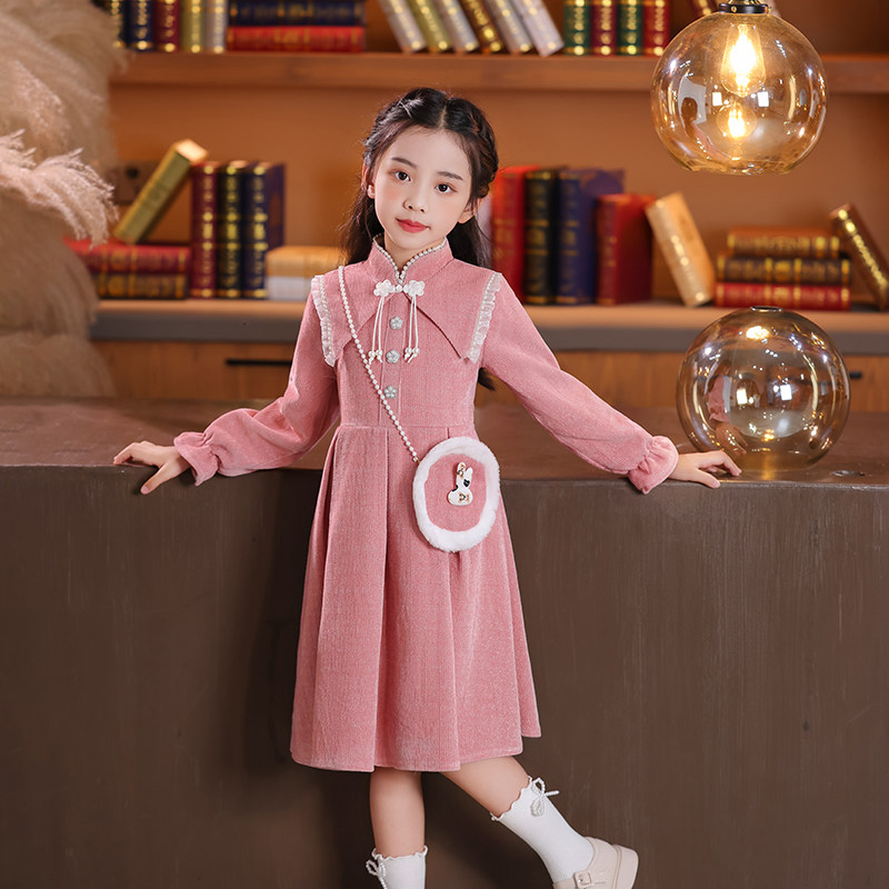 女童连衣裙秋冬新款公主裙宝宝洋气长袖加绒年服童装儿童春秋裙子,淘宝优惠券,粉丝福利购,淘宝优惠卷