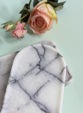 香雪梅大理石托盘天然白色