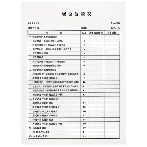 资产负债表+利润表 一套2本 现金流量表 财务会计企业月度报表 A4 - 图3