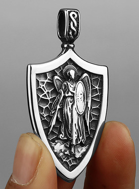 复古 钛钢吊坠男士时尚创意不锈钢吊坠项链饰品