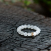 Natural Hetian jade white jade round beads millet beads ring ring white loose beads jade design for men and women with certificates