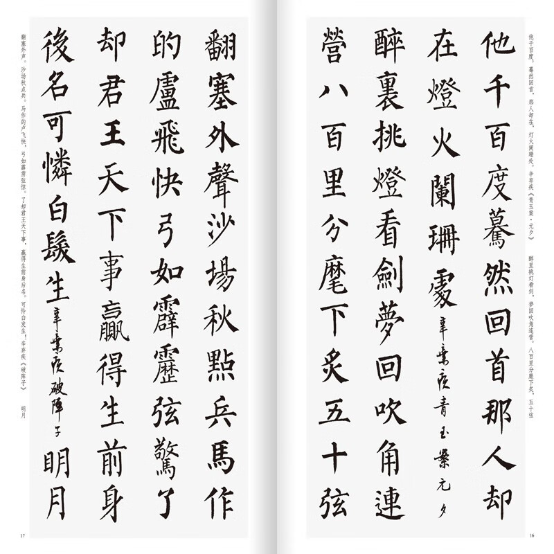 柳公权楷书集字 宋词一百首 中国历代经典碑帖集字 收录柳体碑帖集字古诗词作品集 成人楷书毛笔书法字帖 楷书集字古诗临摹教材 - 图1