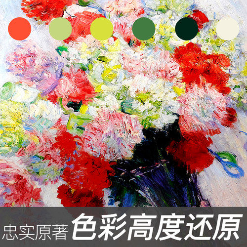 画大师花卉篇精选梵高莫奈塞尚雷诺阿高清原版作品画集美术培训艺术师生自学西方印象派油画世界名画绘画创作临摹鉴赏教材教程书-图2