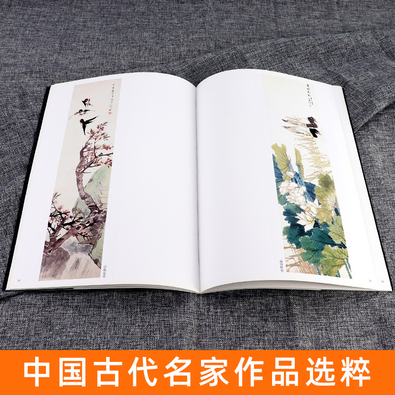 正版 任伯年 花鸟 画集大全 中国古代名家作品选粹 工笔画册小品绘画写意花鸟画临摹范本技法人物图册水墨重画彩画作品集人民美术 - 图1