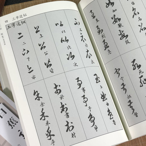 邓散木草书写法新版 毛笔书法教程草书运笔用笔临摹选帖教学并借偏旁方法技巧异字同写入门结构临摹对照字帖范例邓散木草书范作 - 图2