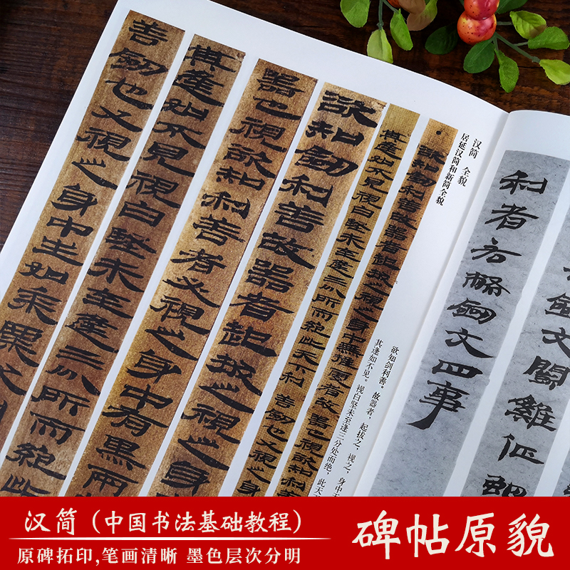 汉简 新书谱中国书法基础教程 两汉时期简牍 居延汉简高清原碑帖+笔画技法+章法结构+集字创作入门临摹教材书籍 汉简书法字帖 - 图1
