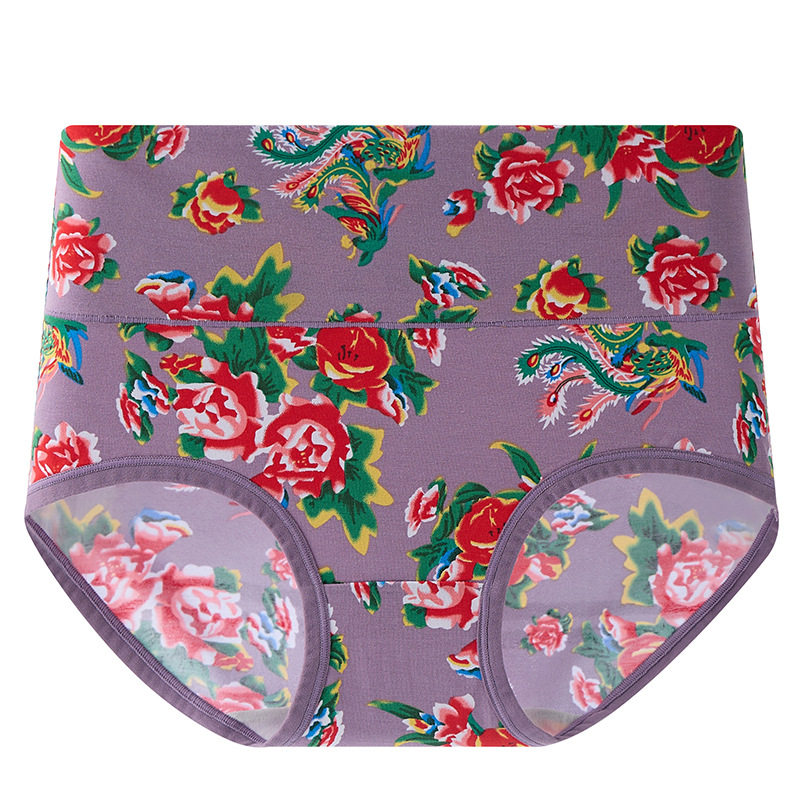 东北喜庆大花高腰纯棉内裤舒适透气无痕大码内裤本命年抑菌女士内,淘宝优惠券,粉丝福利购,淘宝优惠卷