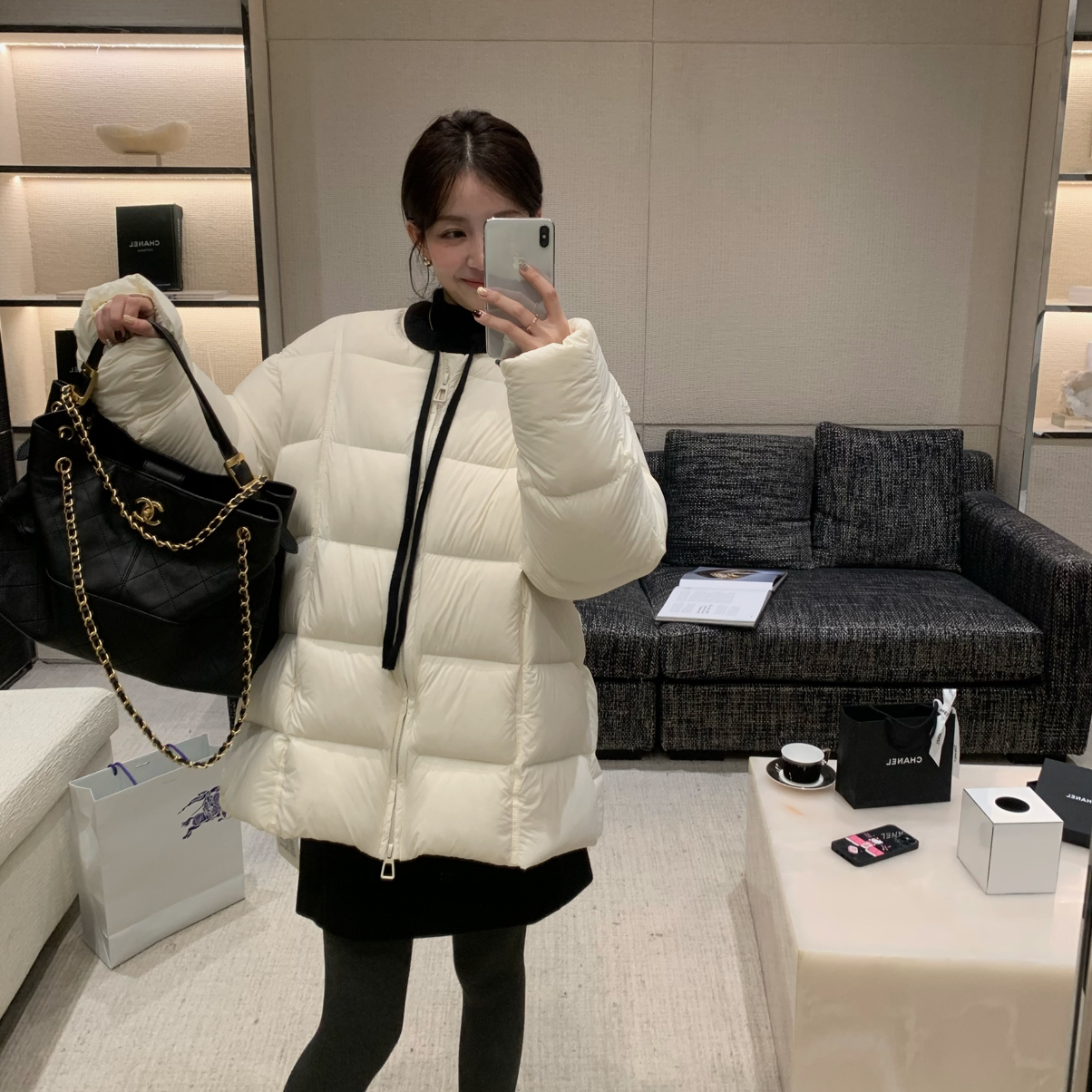 ONION-miu系千金感气质阔型宽松保暖羽绒服外套Y258013 - 图3