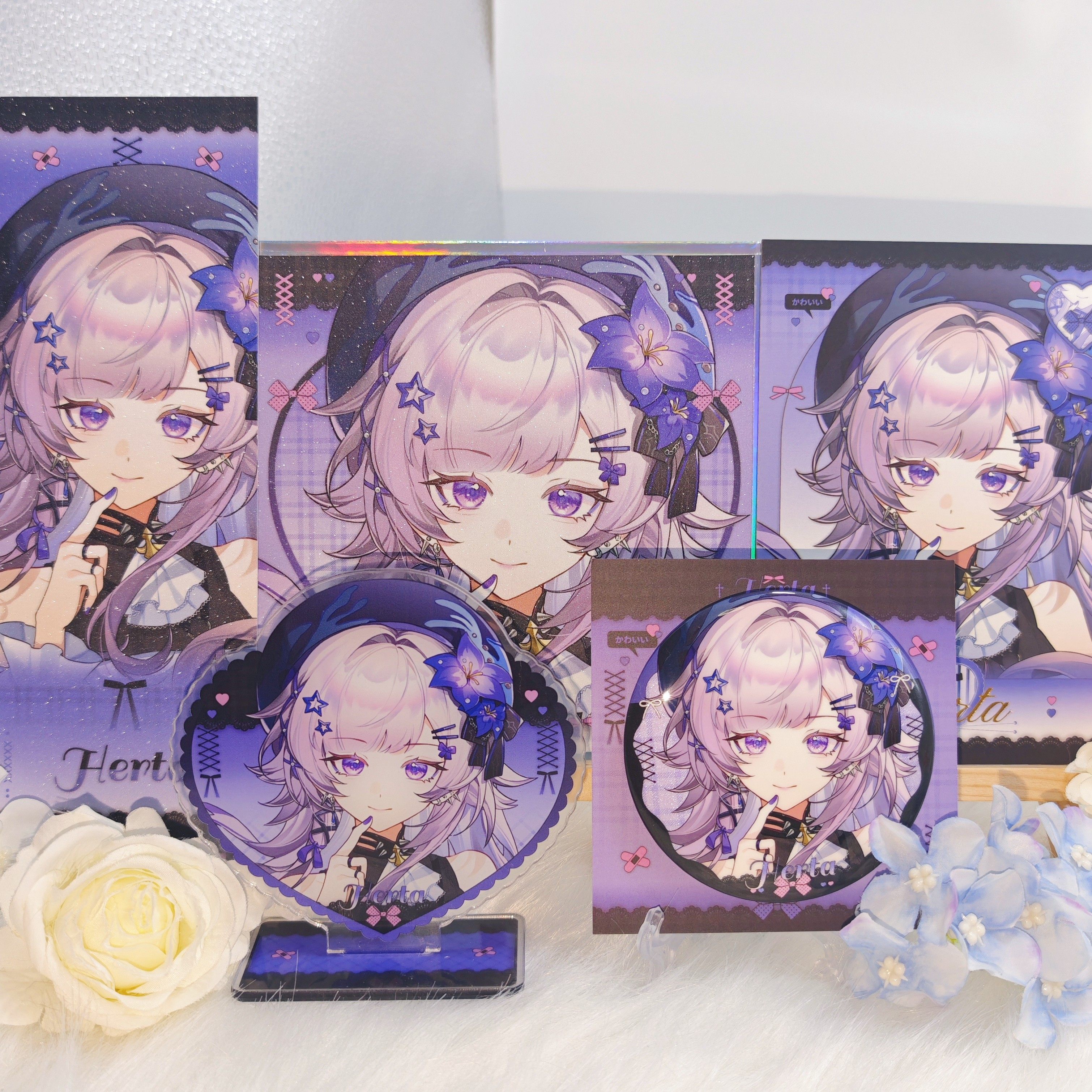 【原创同人】崩坏星穹铁道周边知更鸟流萤大黑塔遐蝶徽章色纸立牌,淘宝优惠券,粉丝福利购,淘宝优惠卷