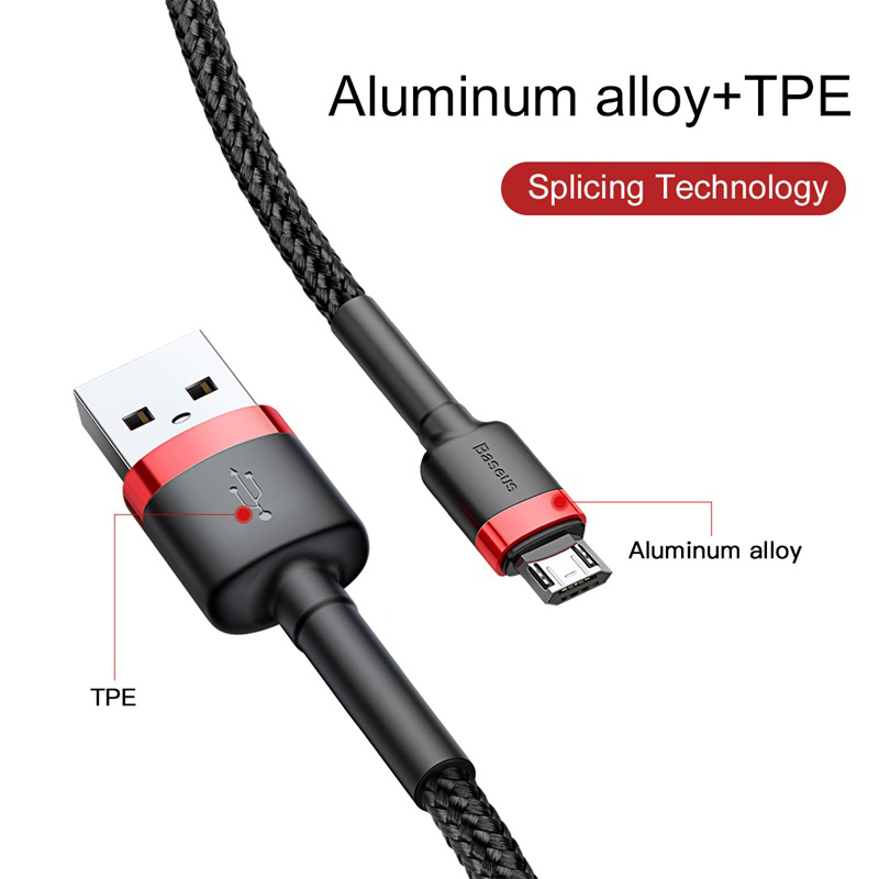 Baseus Micro USB Cable 2.4A Fast Charging安卓数据快充充电线-图2