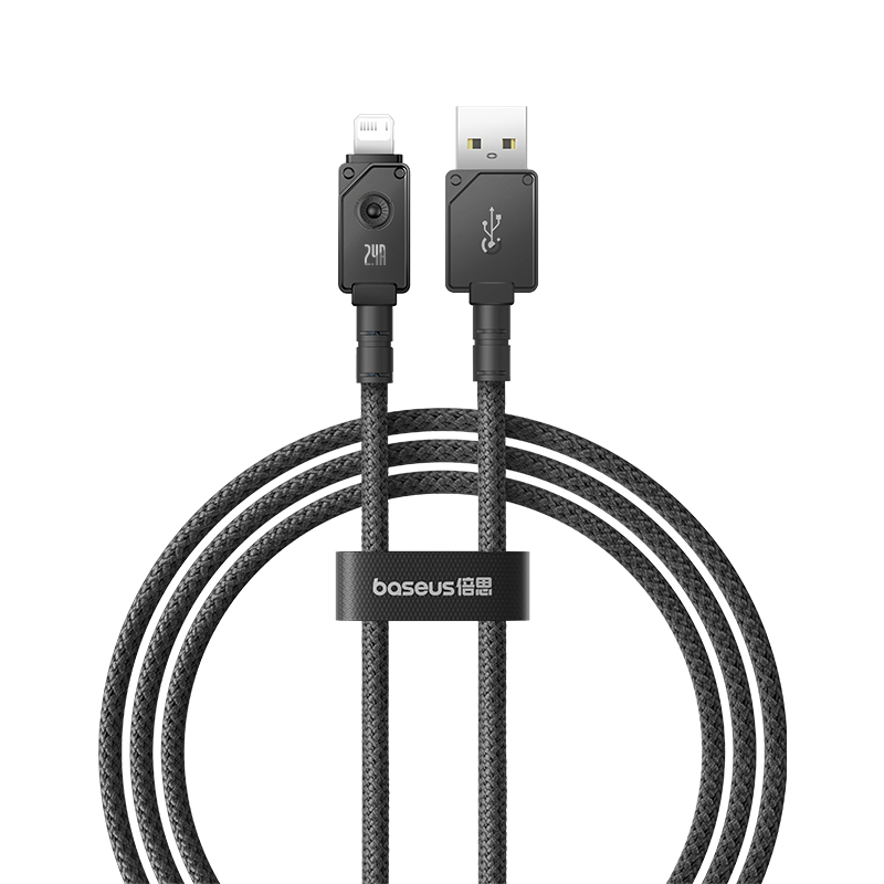 Baseus 2.4A USB Lightning Cable适用于苹果14Pro充电器线iPhone13快充数据线平板iPad车载PD20W手机充电线-图3