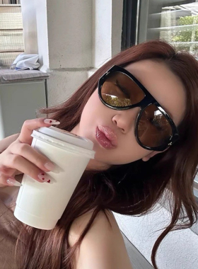 复古蛤蟆镜大框近视墨镜女高级感