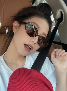 近视墨镜女椭圆高级感可配有度数