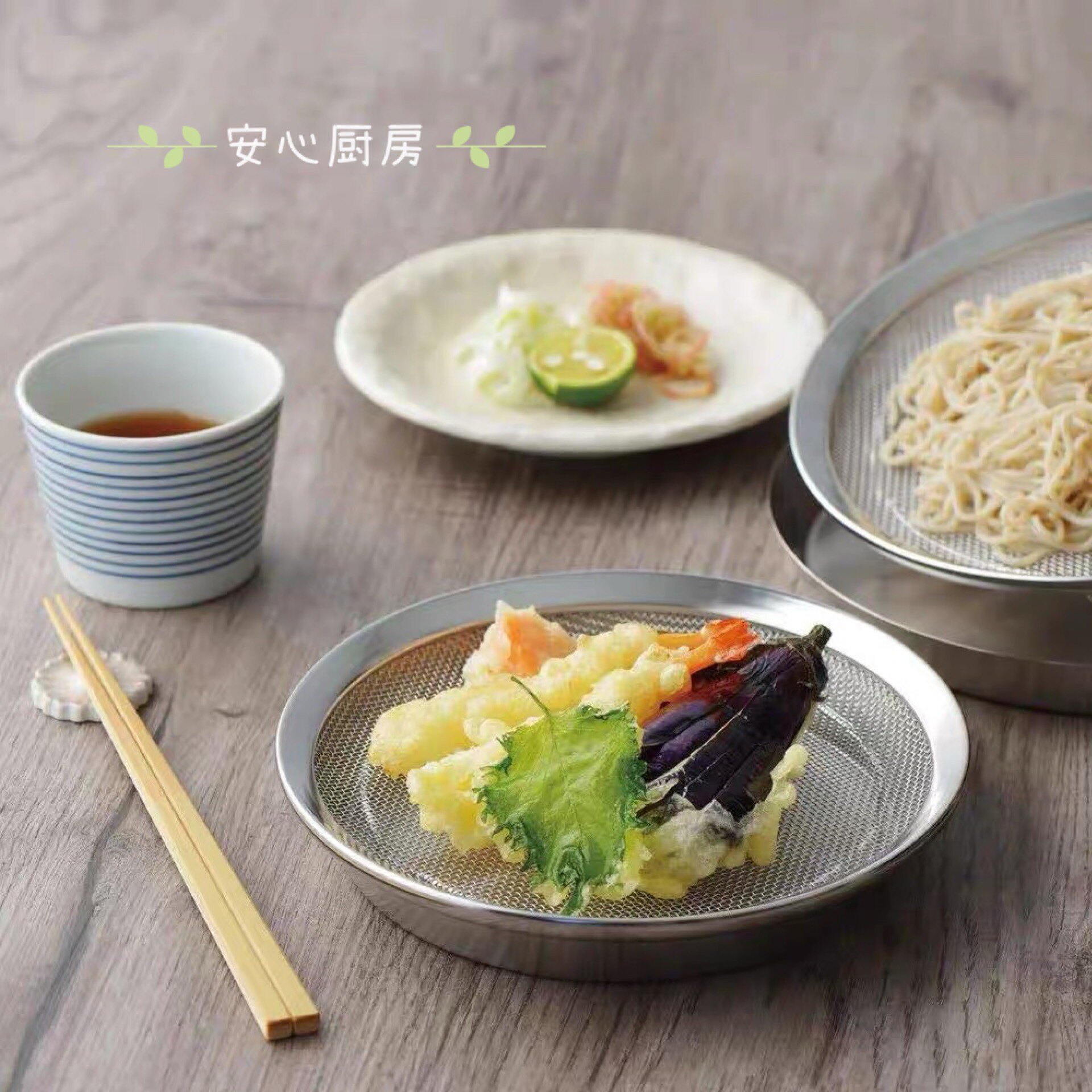 日本制造家事问屋304不锈钢圆形浅盘料理托盘置物餐盘零食盛菜盘_虎窝淘