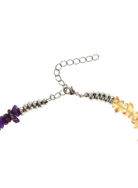 天然石锁骨链女水晶百搭