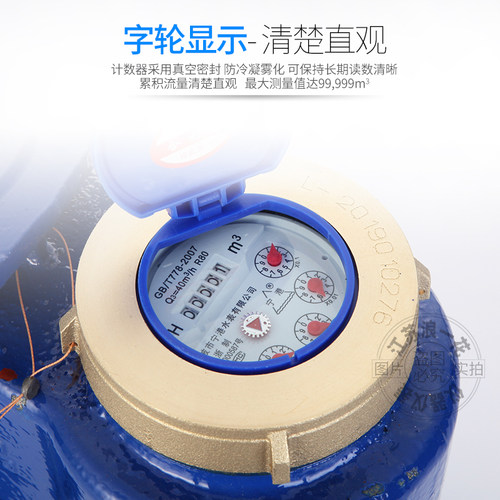 上进下出/下进上出竖立式水表机械工业自来水法兰工业用dn100垂直 - 图1