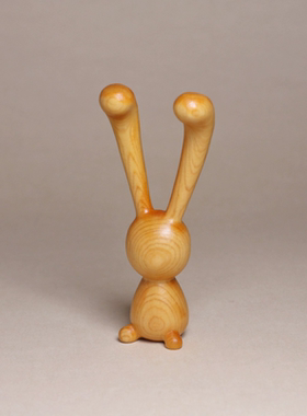 崖柏檀木鼻子按摩器改善黑眼圈创意兔子美鼻脸耳部下颚线木质礼物