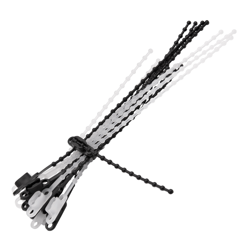 可退式尼龙塑料扎带可松式活扣反复重复使用串珠珠型带理线带收纳,淘宝优惠券,粉丝福利购,淘宝优惠卷