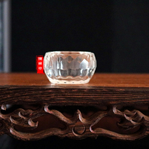 Buddhist Supplies White Crystal Glass Water Supply Bowl Buddha Front Eight for water glass for the small number of the Buddhas St.