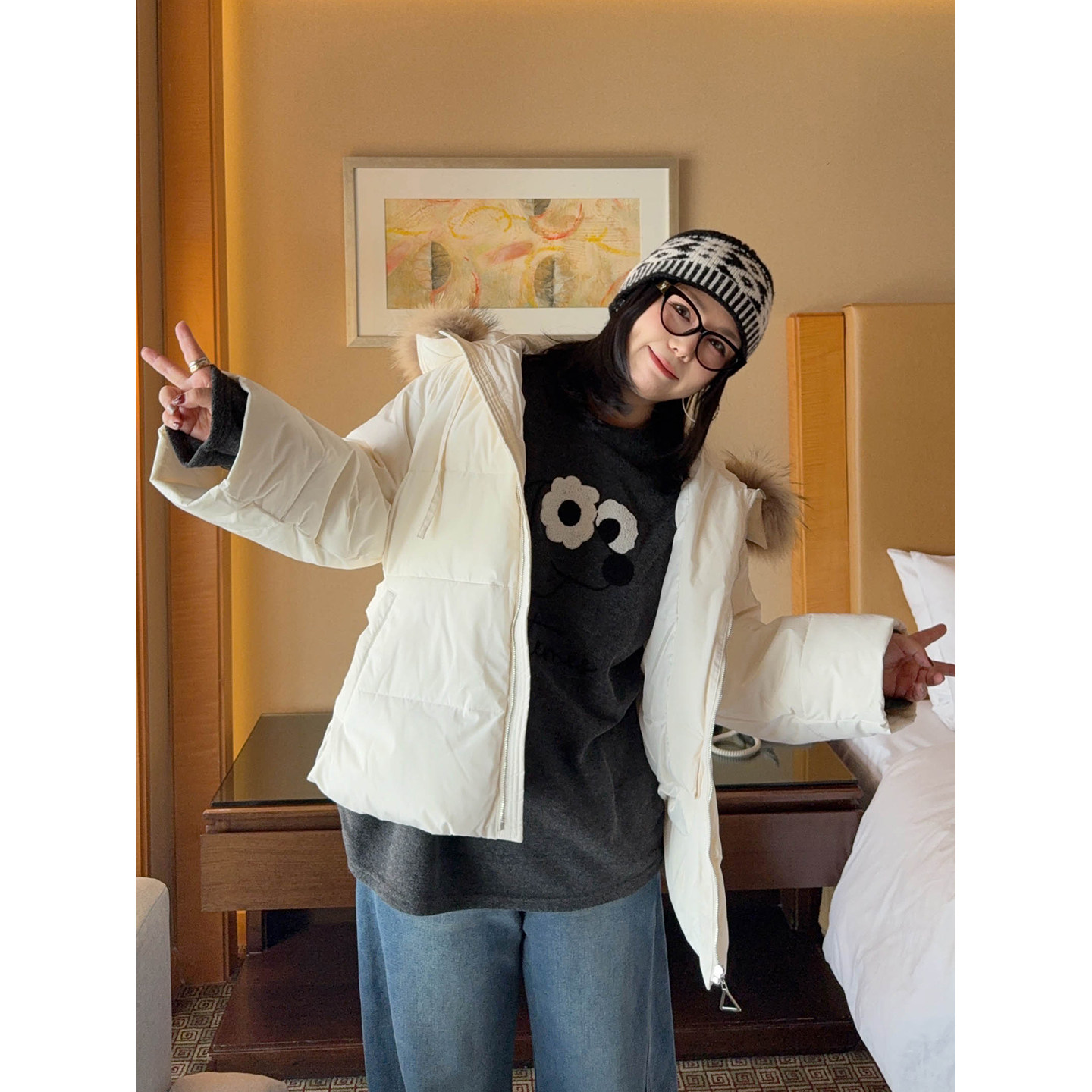 VOGANA戛纳家大码女装减龄休闲韩Tee温暖加绒毛巾棉宽松显瘦厚t恤,淘宝优惠券,粉丝福利购,淘宝优惠卷