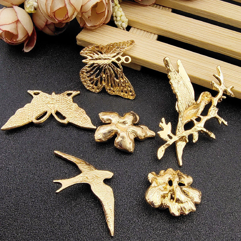 镂空五瓣报喜燕子明制古风合金配件手工新娘发饰茶杯团扇配件材料,淘宝优惠券,粉丝福利购,淘宝优惠卷