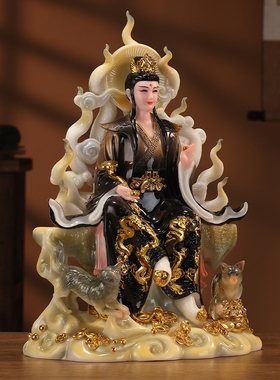 2025新款九尾狐神像男款玉石装饰摆件客厅供奉灵狐化身九公子礼品