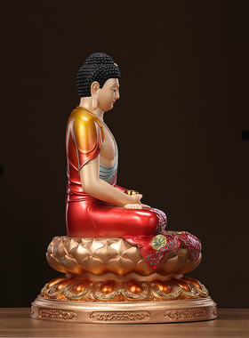 翡铜彩三宝佛药师佛图供奉神像