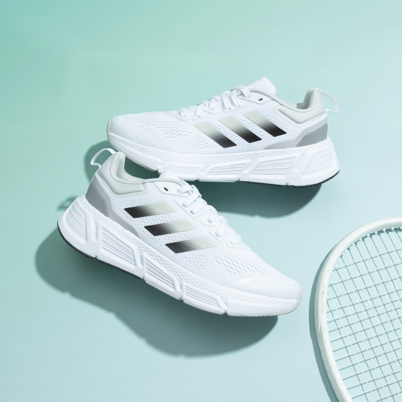Adidas阿迪达斯男鞋2022秋季新款QUESTAR运动鞋网面跑步鞋GZ0630 - 图1
