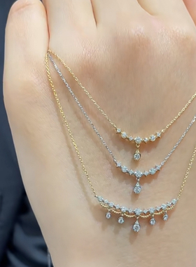 回馈款日系圣诞限定同款小众设计感流苏项链s925银镀金礼物女精致