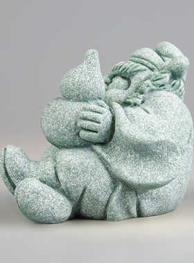 逗兽记青砂石摆件国潮桌面茶宠