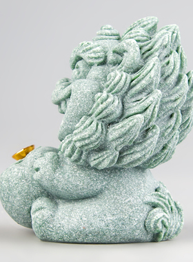 逗兽记青砂石摆件国潮桌面茶宠