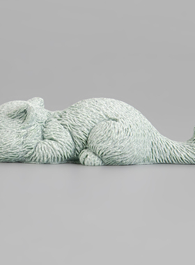 逗兽记青砂石摆件国潮桌面茶宠