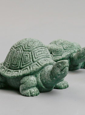 逗兽记青砂石新中式桌面摆件