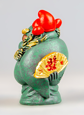 逗兽记青砂石摆件国潮桌面茶宠