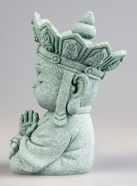 逗兽记青砂石摆件国潮桌面茶宠