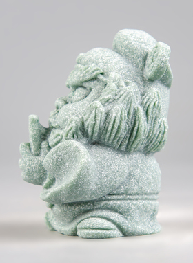 逗兽记青砂石白鸡国潮桌面茶宠