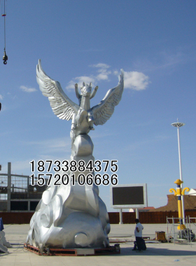 大型不锈钢城市广场抽象园林景观