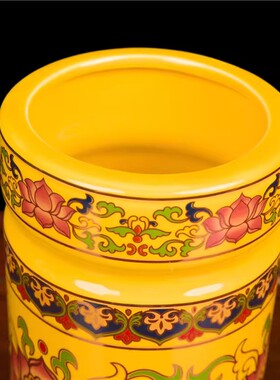 陶瓷莲花香筒线香竹签香香桶