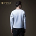 Bộ sản phẩm PINLI 2018 mùa thu mới cho nam màu sắc phù hợp với áo len không gian bất đối xứng áo len B183109195 - Áo len Áo len