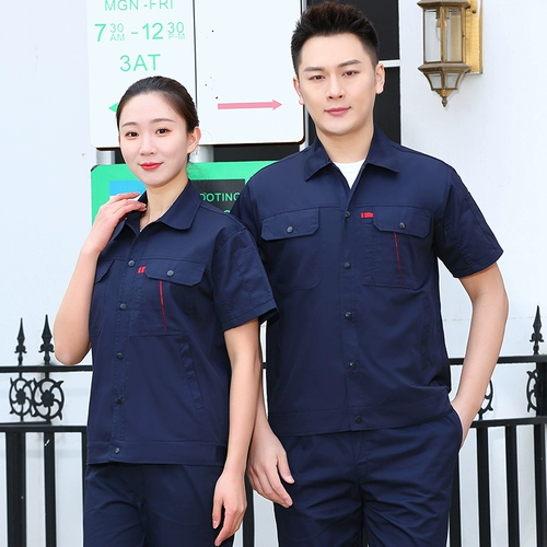 Летняя тонкая дышащая летняя одежда для работы, износостойкий комплект, столярные изделия, короткий рукав