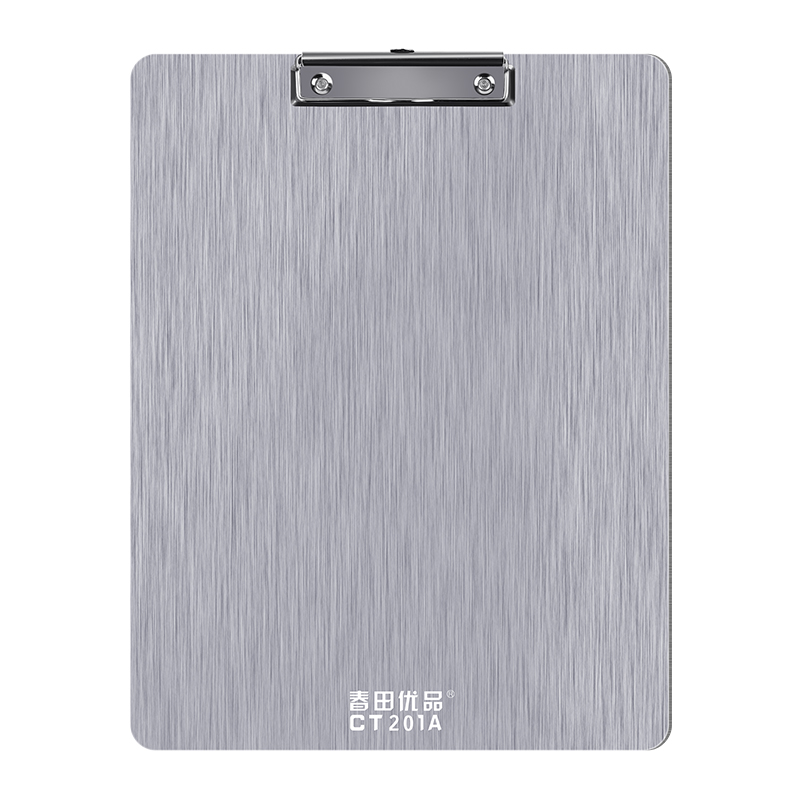 春田不锈钢金属文件板夹写字夹板资料夹垫板便签夹可挂文件夹A4A3 - 图3