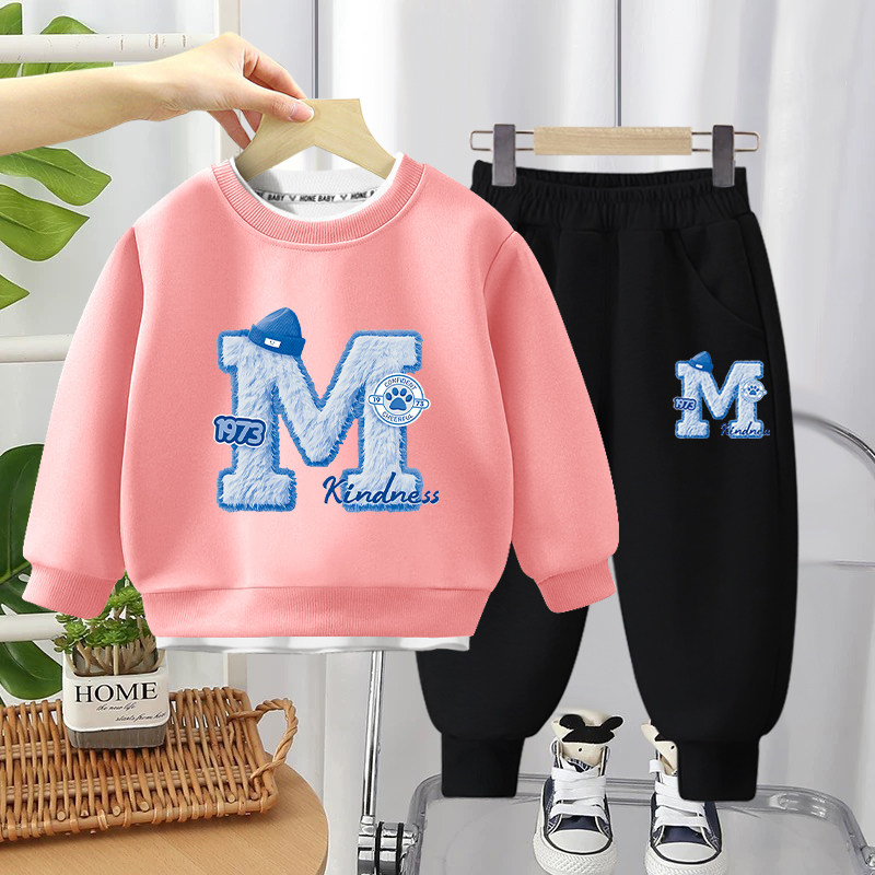 男童秋装套装2025新款中小童春秋款男孩儿童帅气卫衣两件套时尚潮,淘宝优惠券,粉丝福利购,淘宝优惠卷