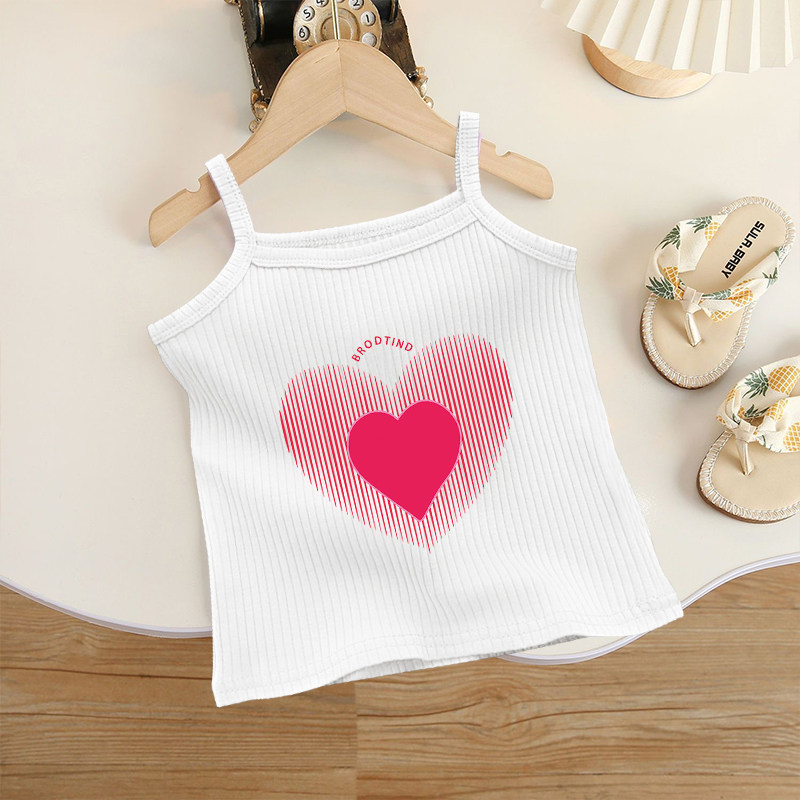 2024新款儿童纯棉女童洋气吊带百搭洋气无袖上衣宝宝夏季时髦衣服,淘宝优惠券,粉丝福利购,淘宝优惠卷